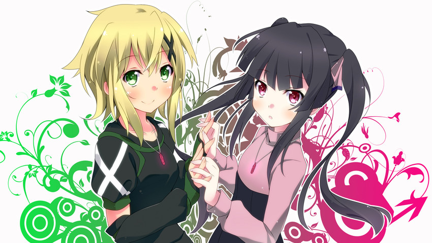 akatsuki kirika and tsukuyomi shirabe (senki zesshou symphogear) drawn by kurono_yuzuko