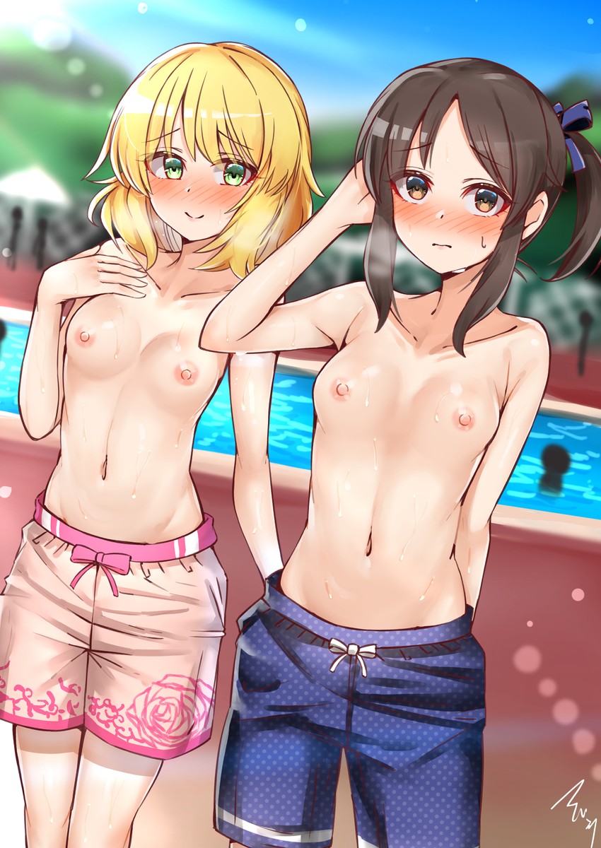 tachibana arisu and sakurai momoka (idolmaster and 1 more) drawn by mabanna