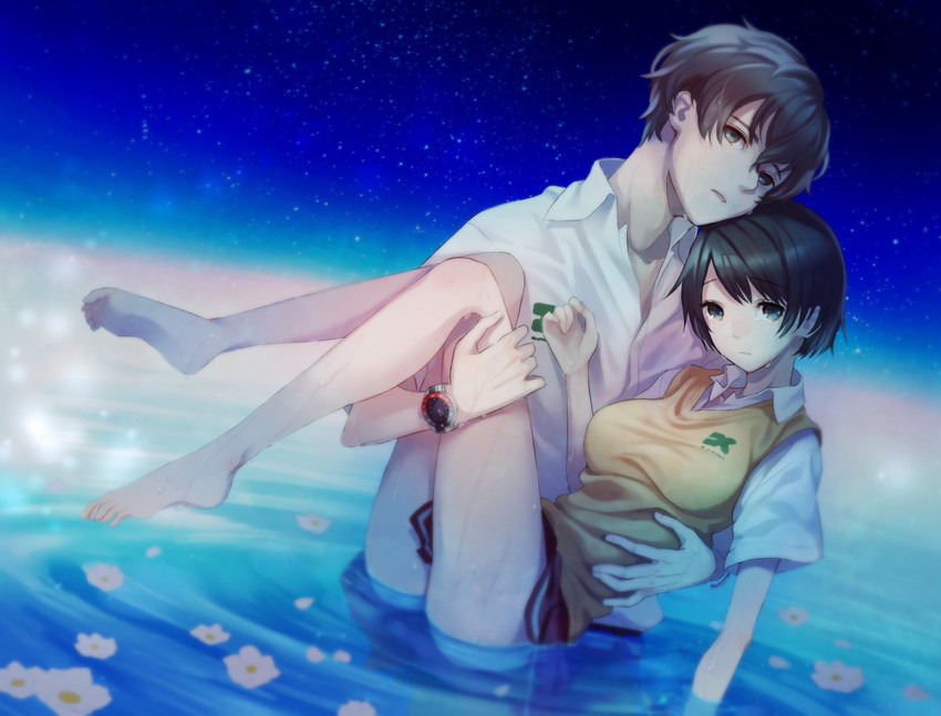 twelve and mishima lisa (zankyou no terror) drawn by pekoo_(pekota)