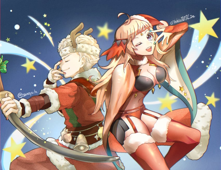 ophelia and owain (fire emblem and 1 more) drawn by sakura_no_yoru and youhei_choregi