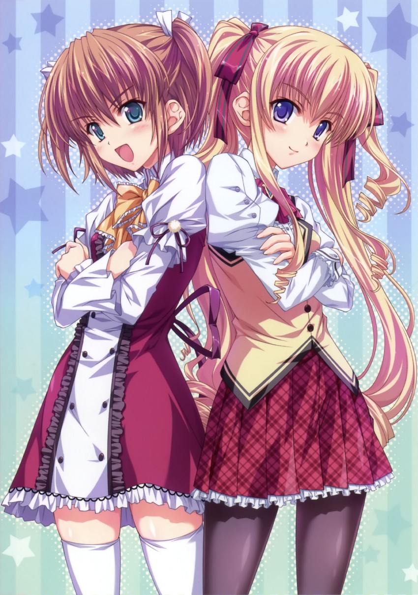 hakuouin ayaka and onisaki yukari (princess party) drawn by tsukasa_yuuki
