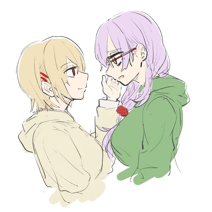 kayamori ruka and izumi yuki (heaven burns red) drawn by masumidashirasu