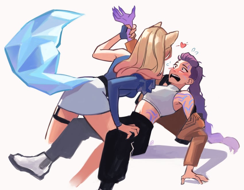 ahri, k/da ahri, and rumi (league of legends and 1 more) drawn by cymk_8