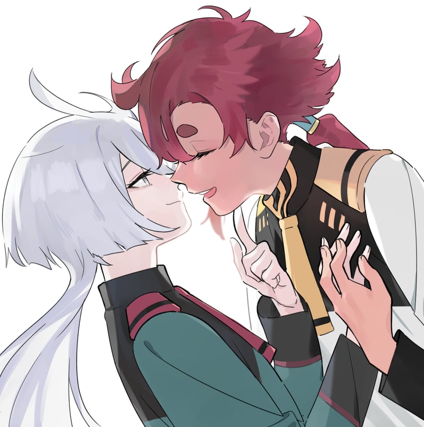 suletta mercury and miorine rembran (gundam and 1 more) drawn by knightym22