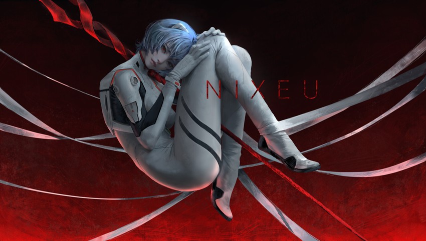 ayanami rei (neon genesis evangelion) drawn by nixeu
