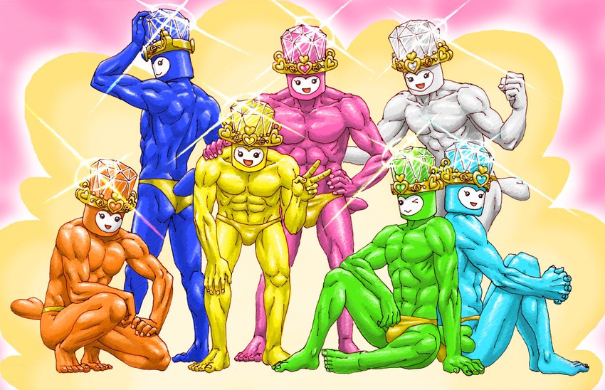 dory, rery, lary, fary, miry, and 2 more (precure and 1 more) drawn by yamakee_(y1m1d9)