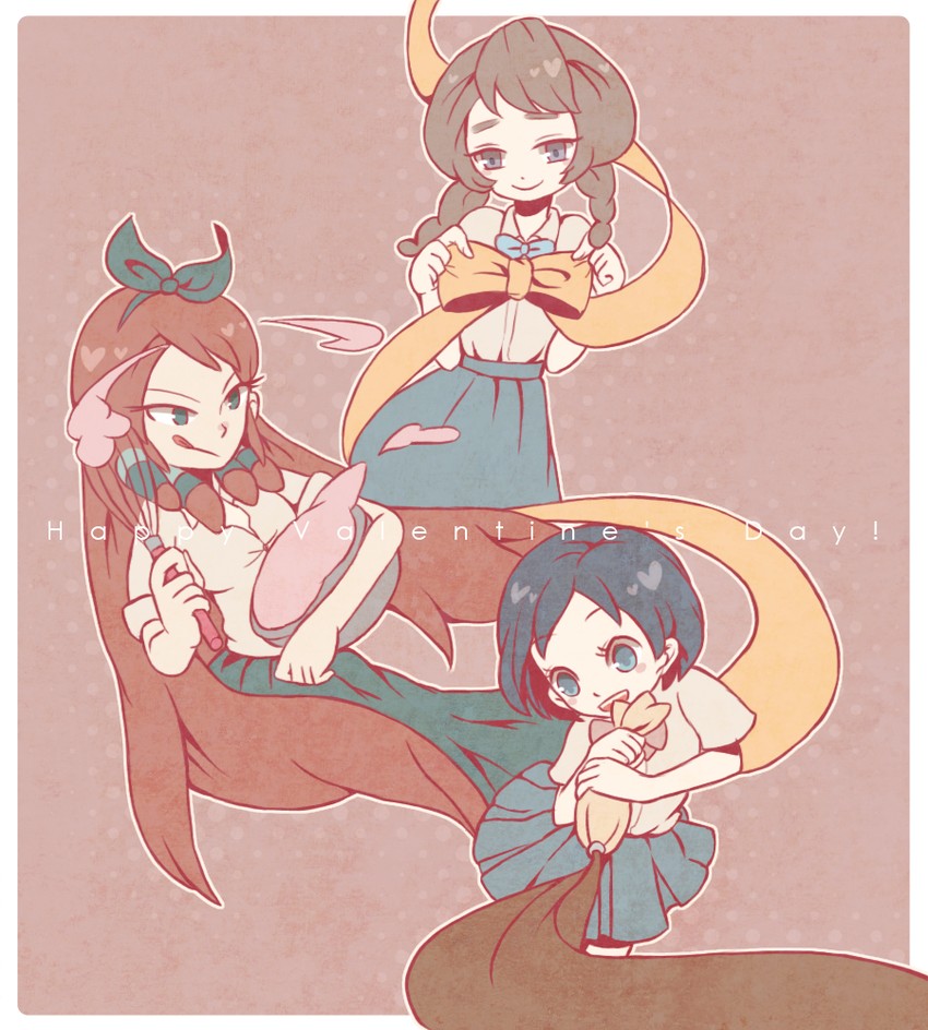 sorano aoi, yamana akane, and seto midori (inazuma eleven and 1 more) drawn by heppoco