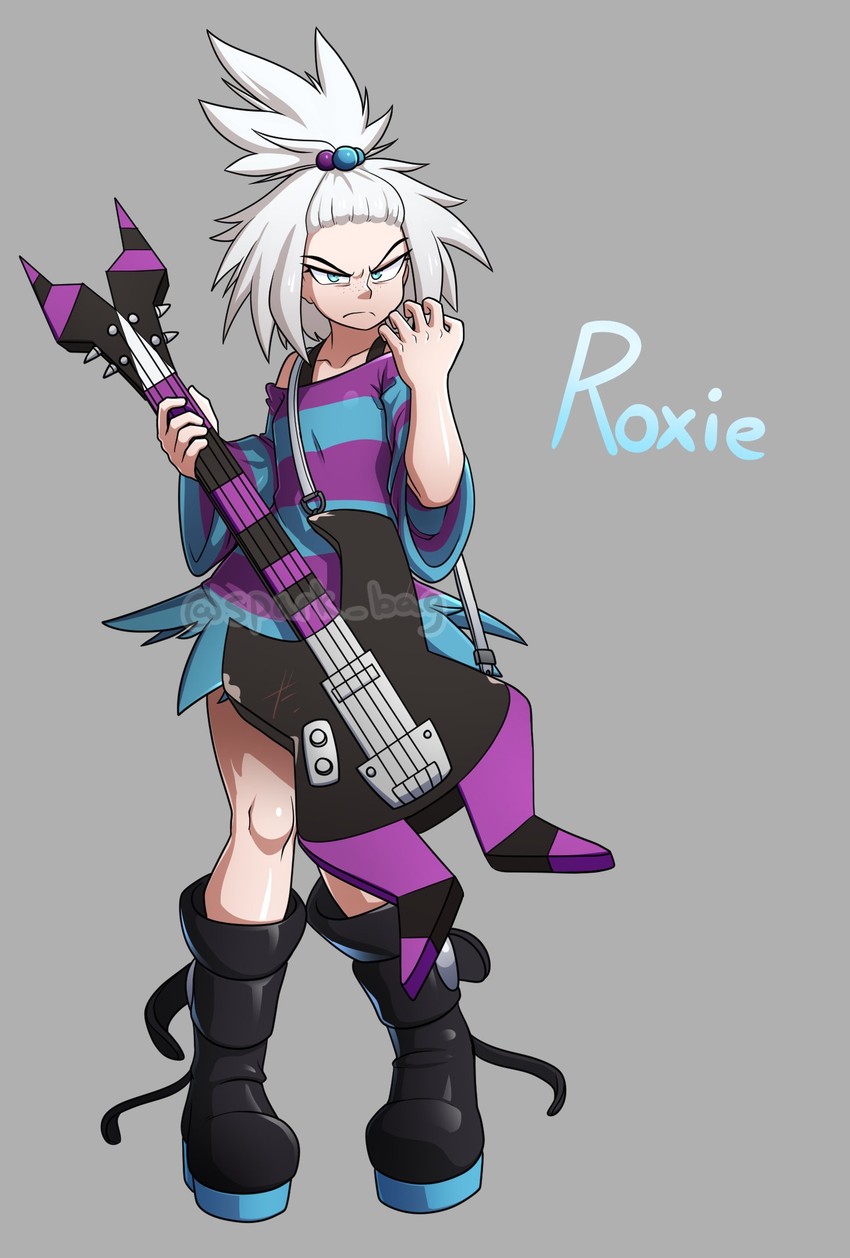 roxie (pokemon and 1 more) drawn by spark_bag