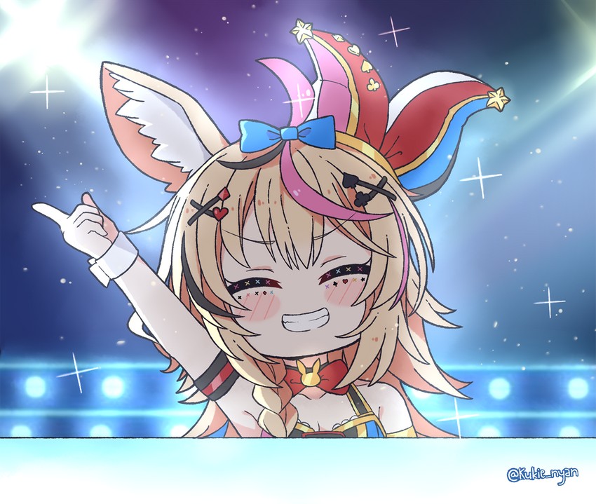 omaru polka and battle lover epinard (hololive) drawn by kukie-nyan
