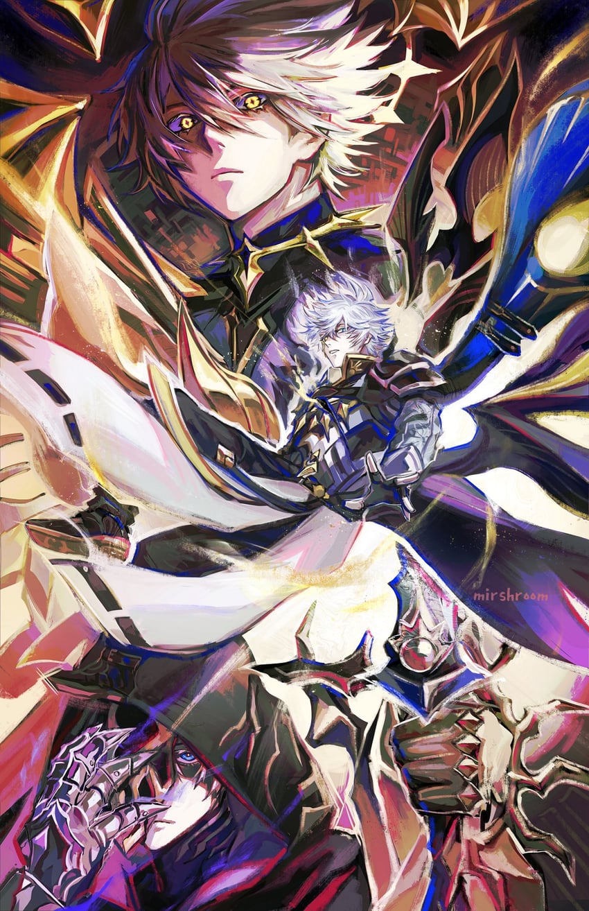 phainon and flame reaver of the deepest dark (honkai and 1 more) drawn by mirshroom