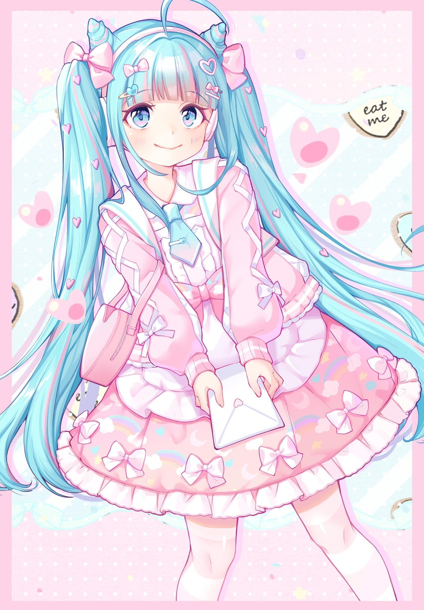 hatsune miku and digital stars miku (vocaloid and 1 more) drawn by crbbie