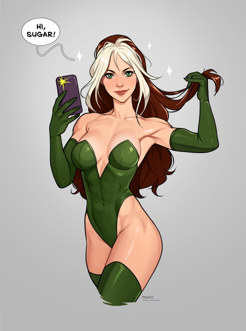 rogue (marvel and 1 more) drawn by olena_minko