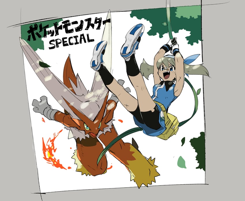 may and blaziken (pokemon and 1 more) drawn by ytot_335