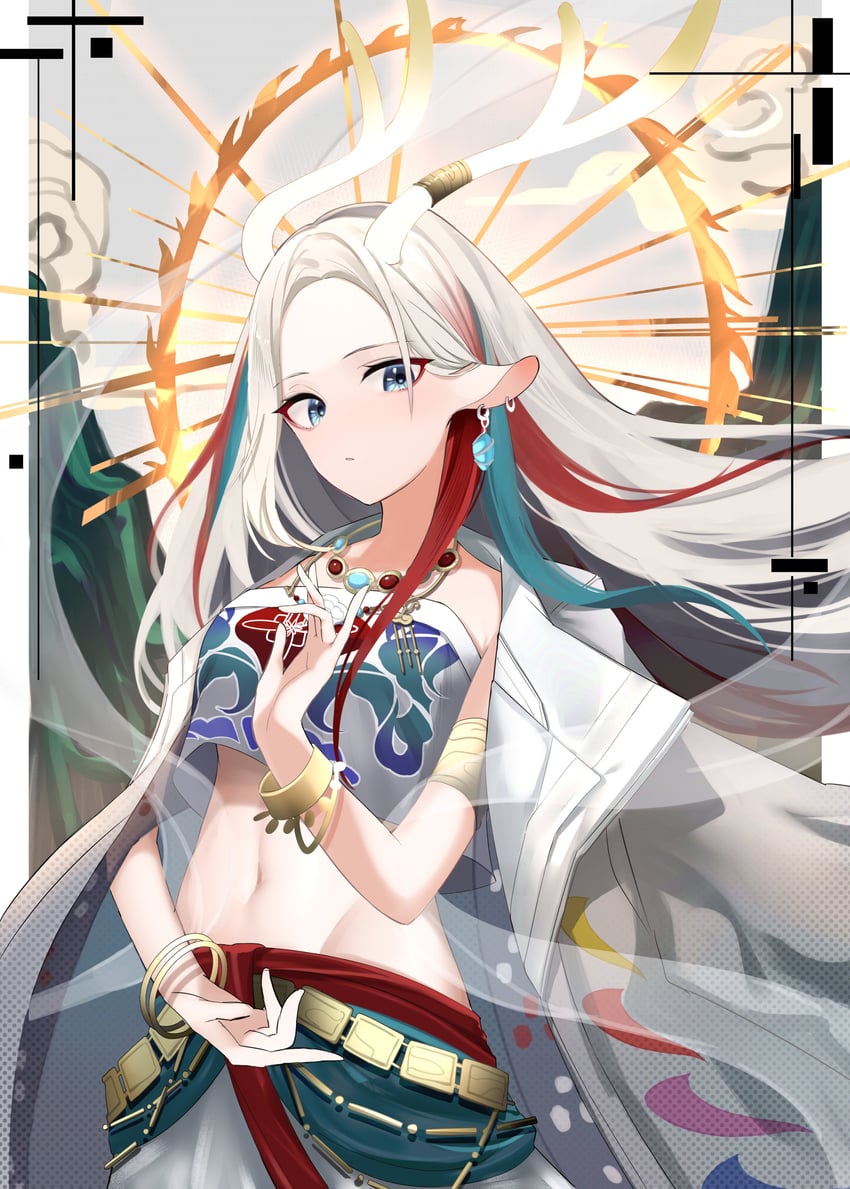 nine-colored deer (arknights and 1 more) drawn by asumi_maboroshi