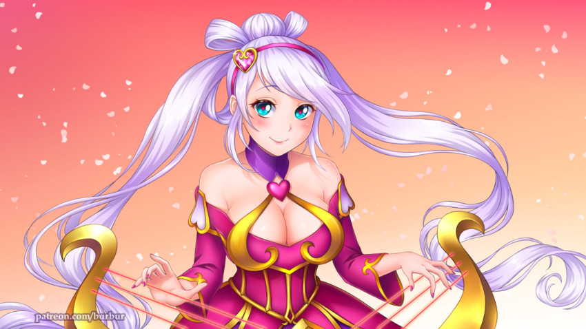 sona and sweetheart sona (league of legends) drawn by burbur