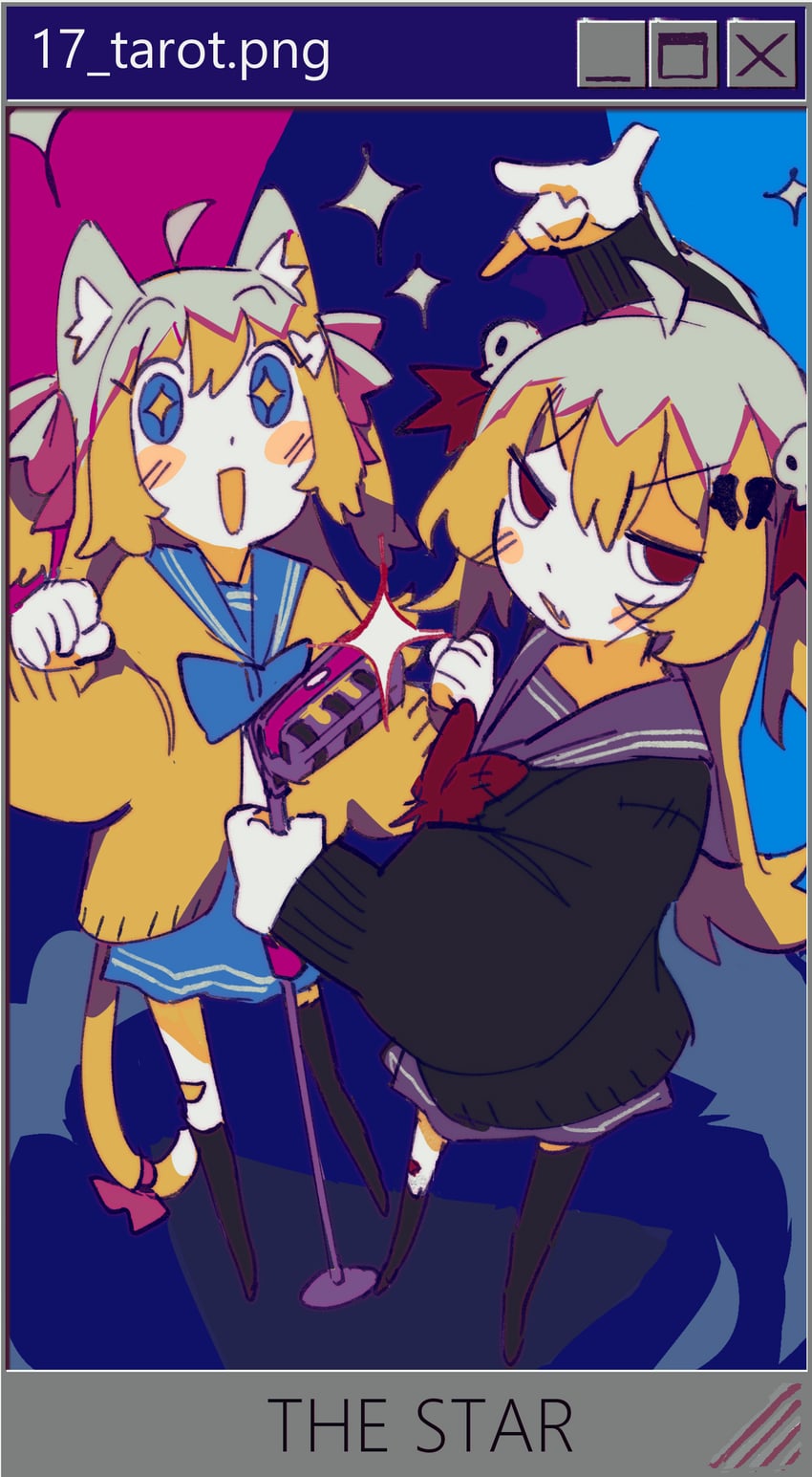 neuro-sama and evil neuro-sama (microsoft windows and 3 more) drawn by pasharuu