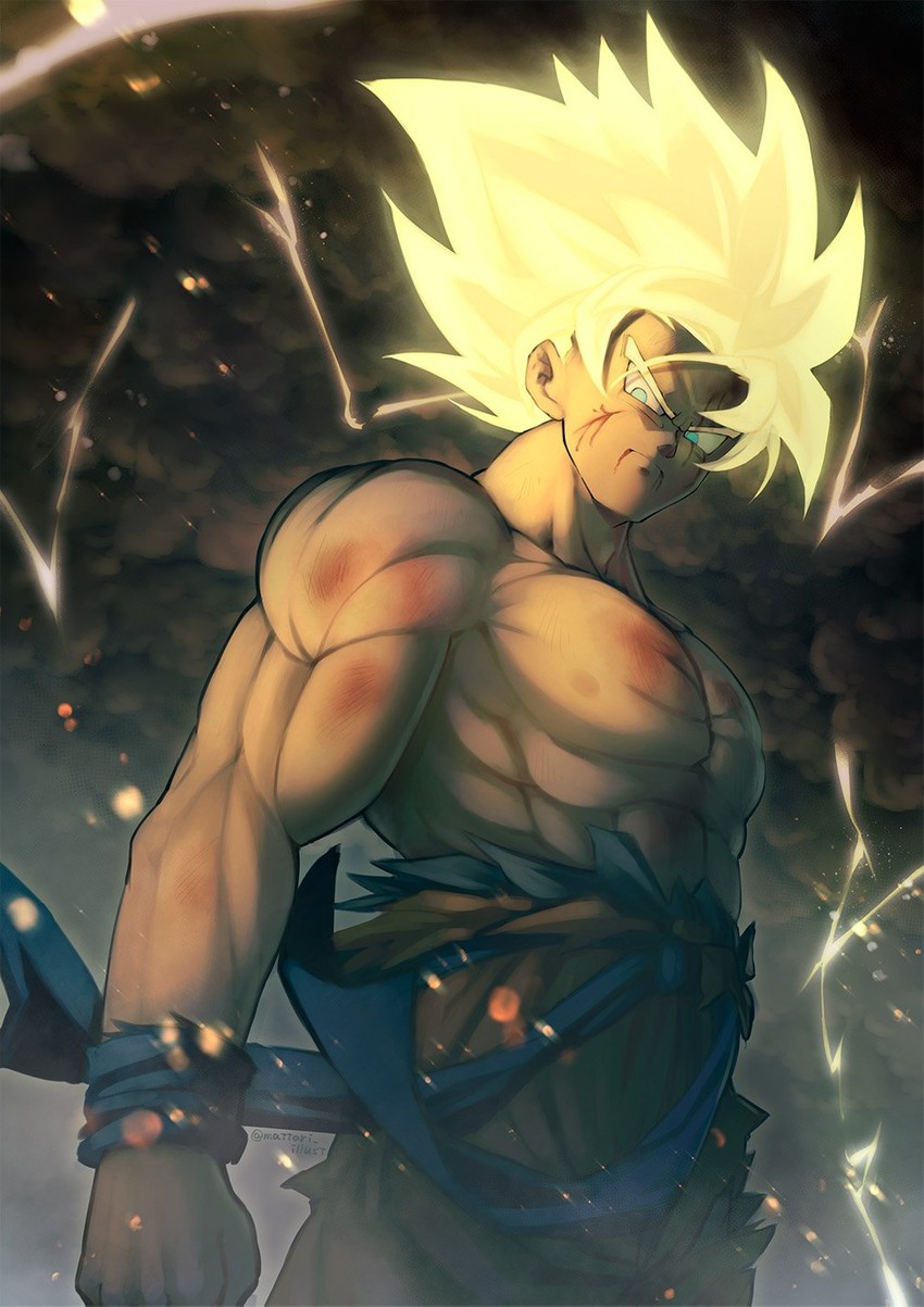 son goku (dragon ball and 1 more) drawn by mattari_illust