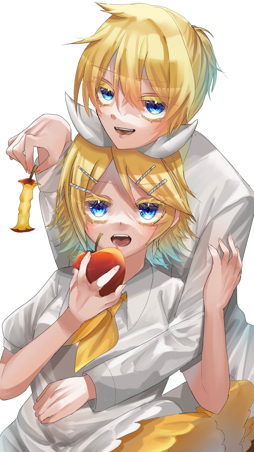 kagamine rin, kagamine len, gretel, and hansel (vocaloid and 2 more) drawn by kei_(3o4xxwcc5nksquy)