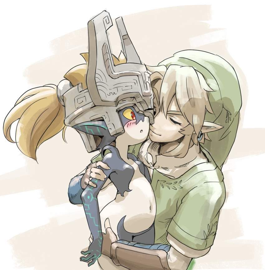 link and midna (the legend of zelda and 1 more) drawn by saburou_(jako)