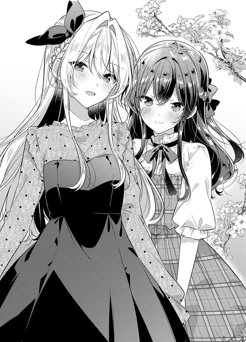 ouzuka mai and koto satsuki (watashi ga koibito ni nareru wake naijan murimuri!) drawn by takeshima_eku