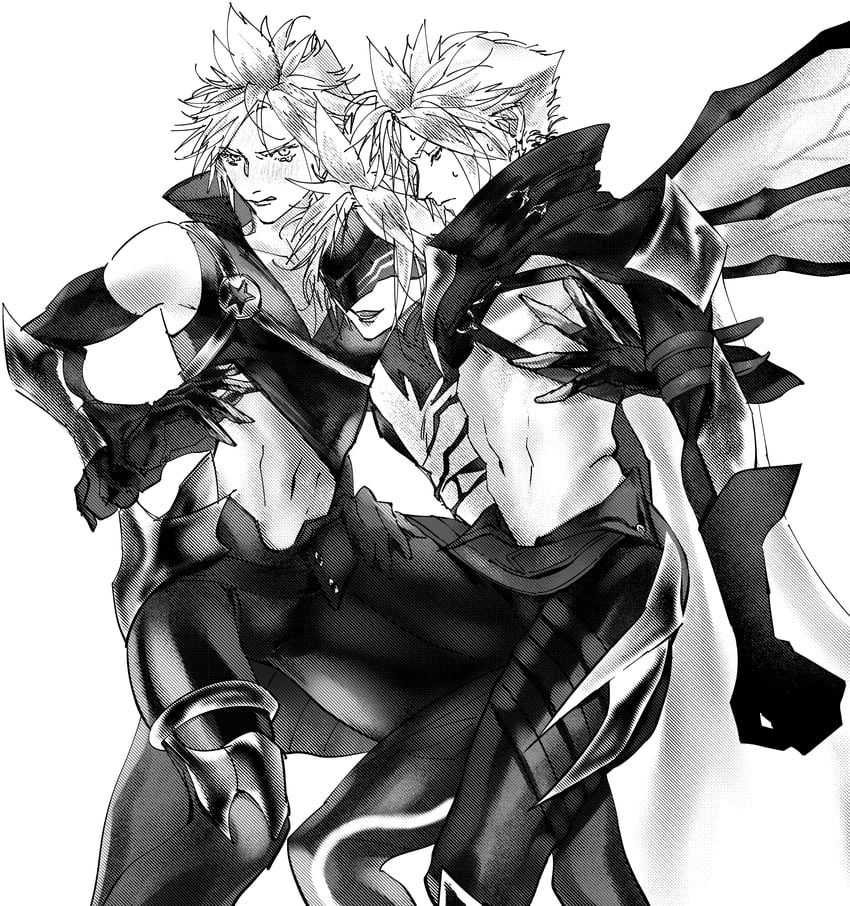 cloud strife (final fantasy and 2 more) drawn by makotonishinsha