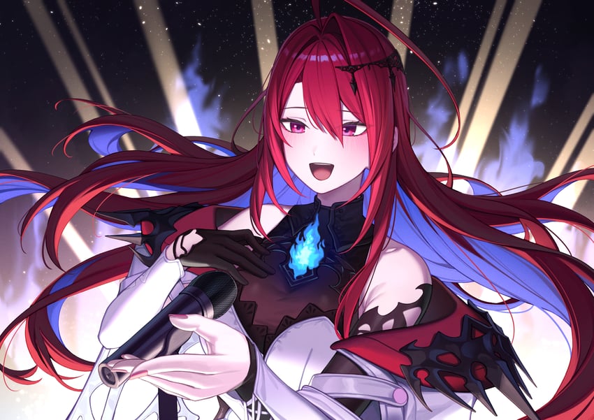 elizabeth rose bloodflame (hololive and 1 more) drawn by resu_desu