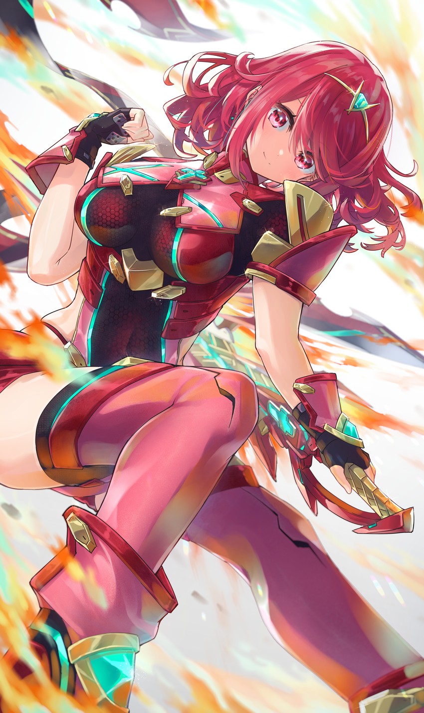 pyra (xenoblade chronicles and 1 more) drawn by hatsuga_(dmaigmai)