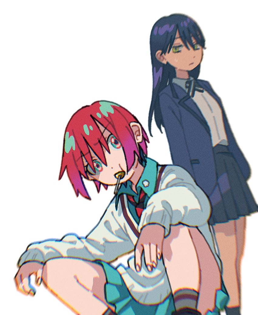 amate yuzuriha and nyaan (gundam and 1 more) drawn by dou_(mame_eee)