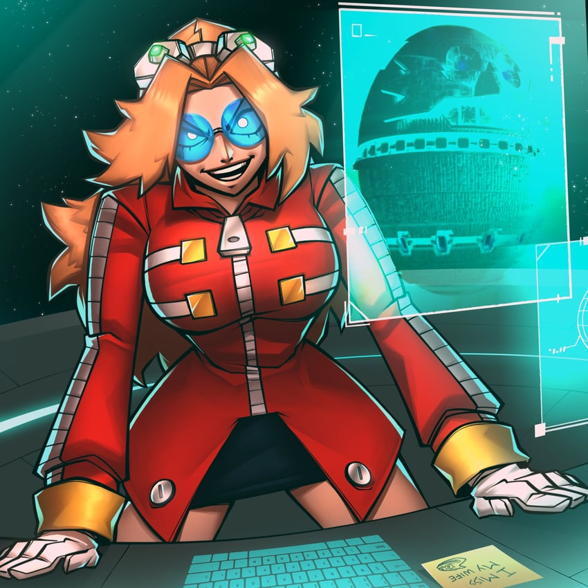 dr. eggman and eggmaam (sonic) drawn by immrskull