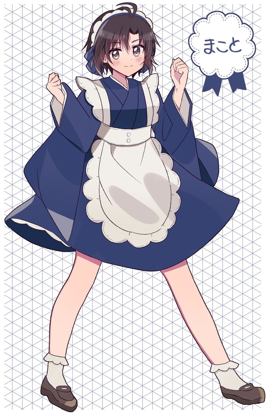 kikuchi makoto (idolmaster and 2 more) drawn by suyuri_oekaki
