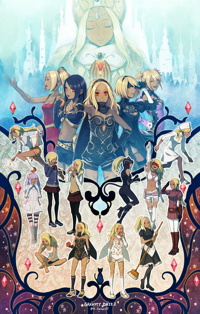2b, kitten, crazy kitten, and kali angel (nier and 5 more) drawn by flaxvivi