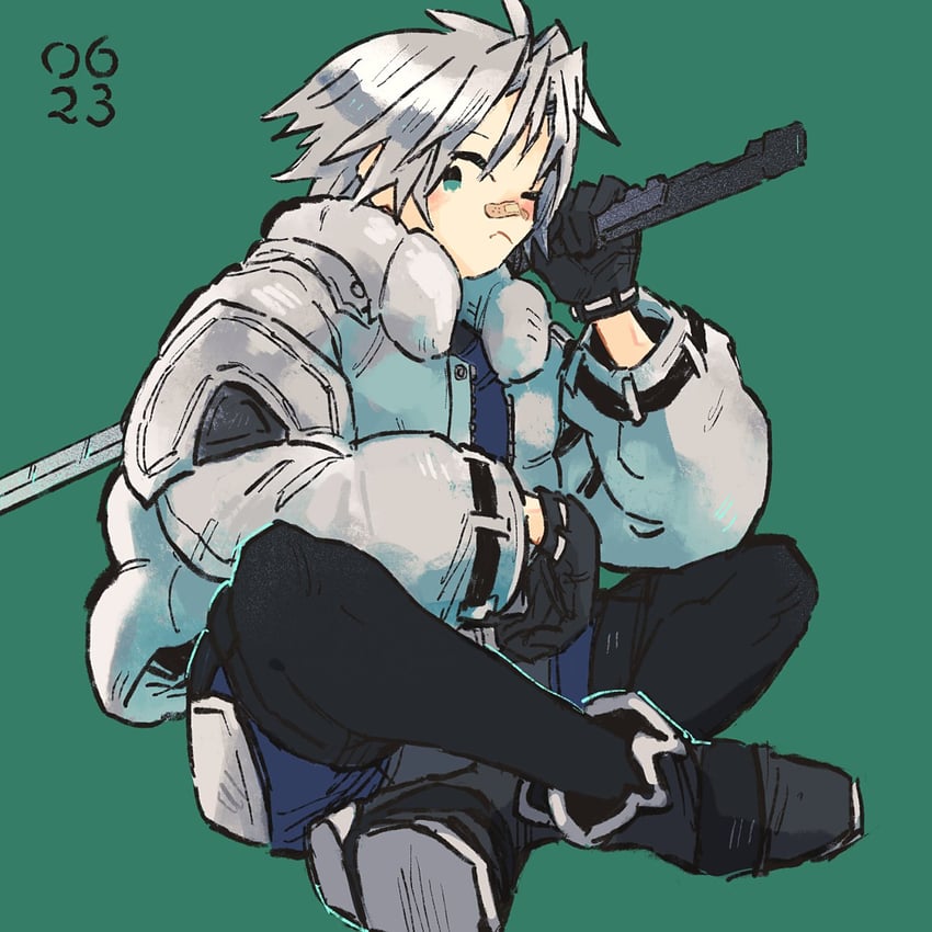 sephiroth (final fantasy and 2 more) drawn by nobu_(25mark)