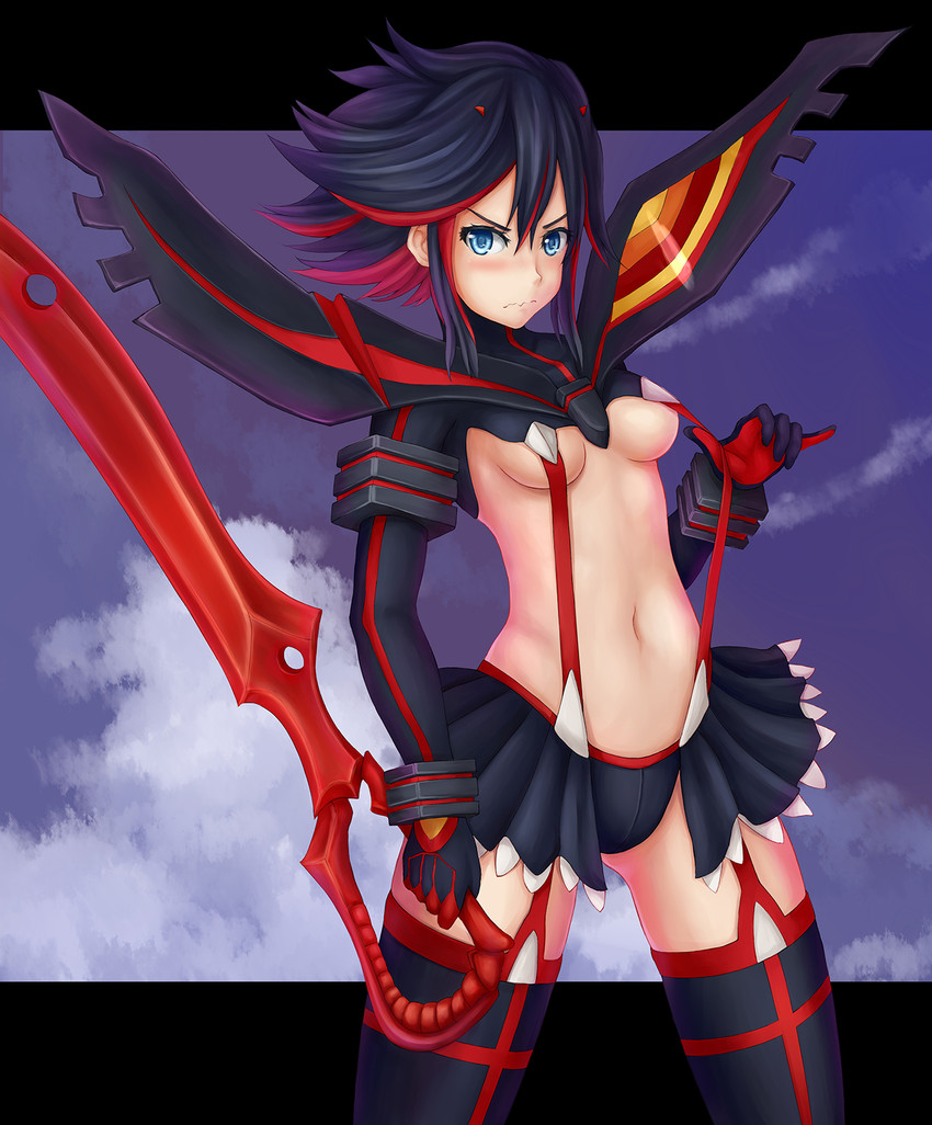 matoi ryuuko and senketsu (kill la kill) drawn by willgoon