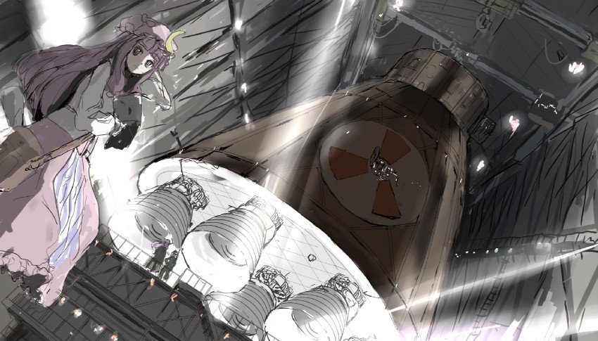 patchouli knowledge, kawashiro nitori, and asakura rikako (touhou) drawn by kai_(kai_013)