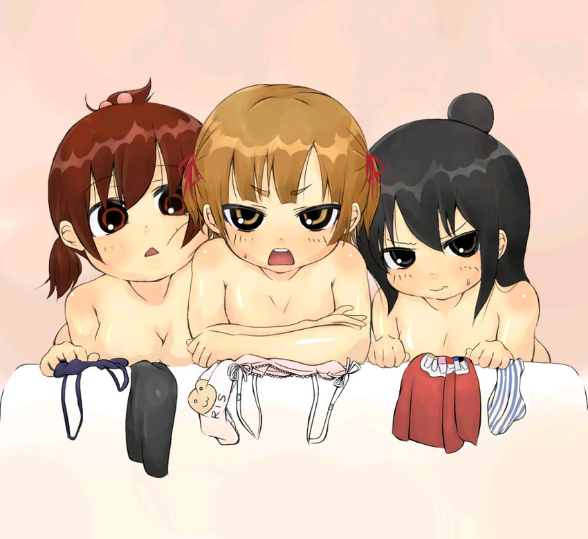 marui mitsuba, marui hitoha, and marui futaba (mitsudomoe) drawn by kamita