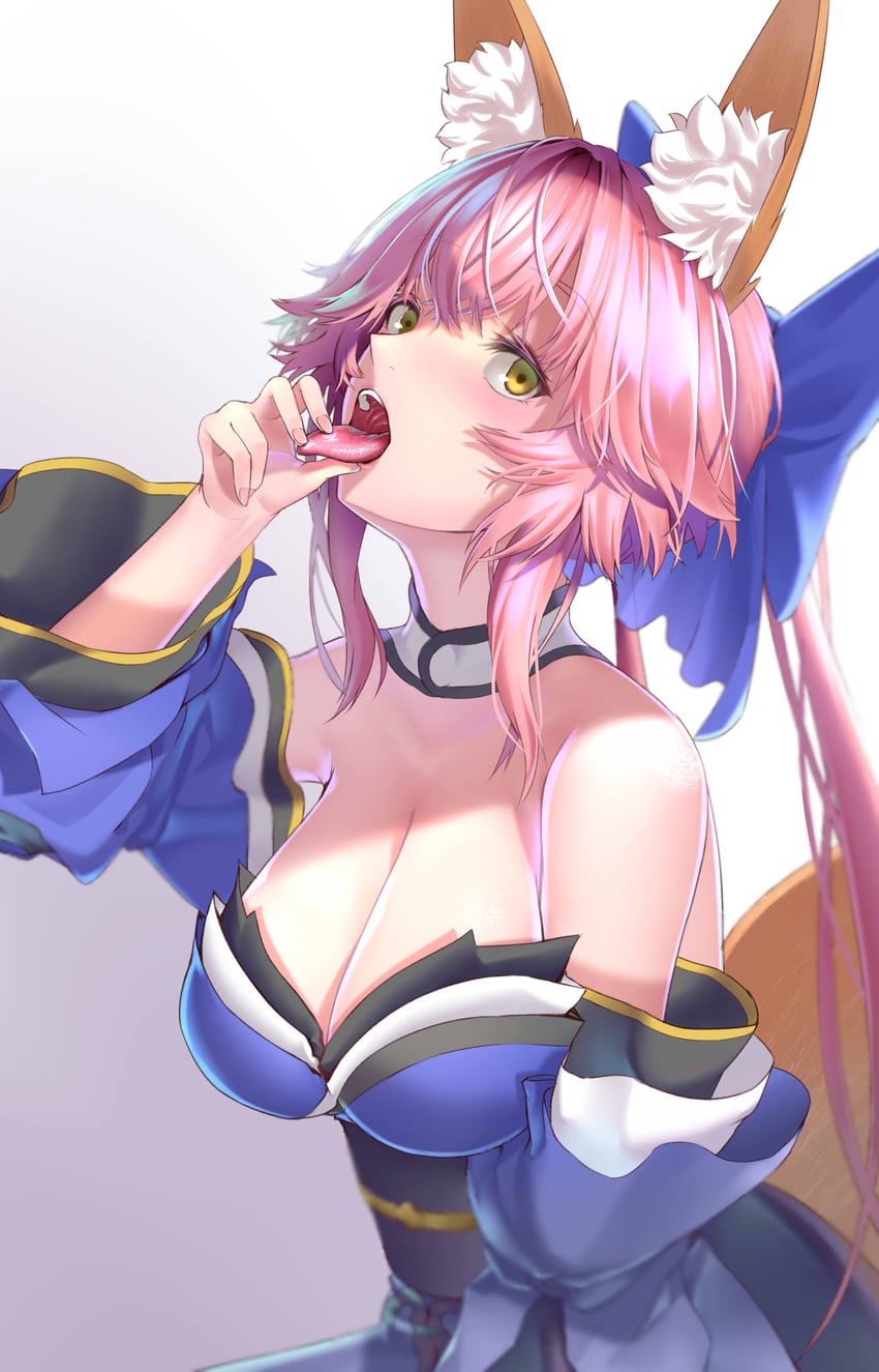 tamamo and tamamo no mae (fate and 1 more) drawn by kamehito