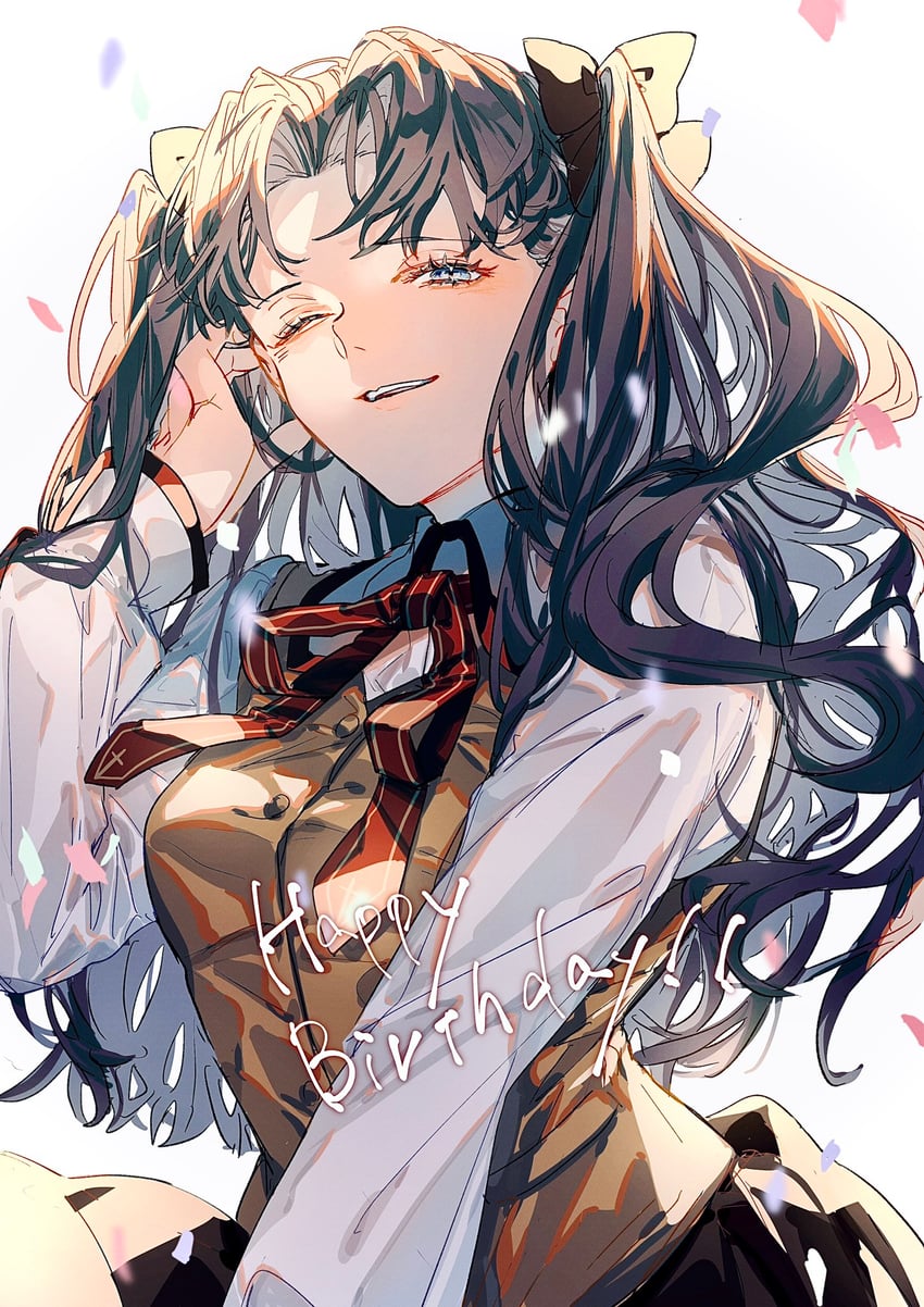 tohsaka rin (fate and 1 more) drawn by nasubi_illust