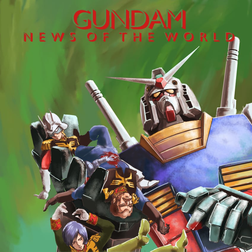 char aznable, rx-78-2 gundam, garma zabi, and ramba ral (gundam and 3 more) drawn by teikoku_jokyoku