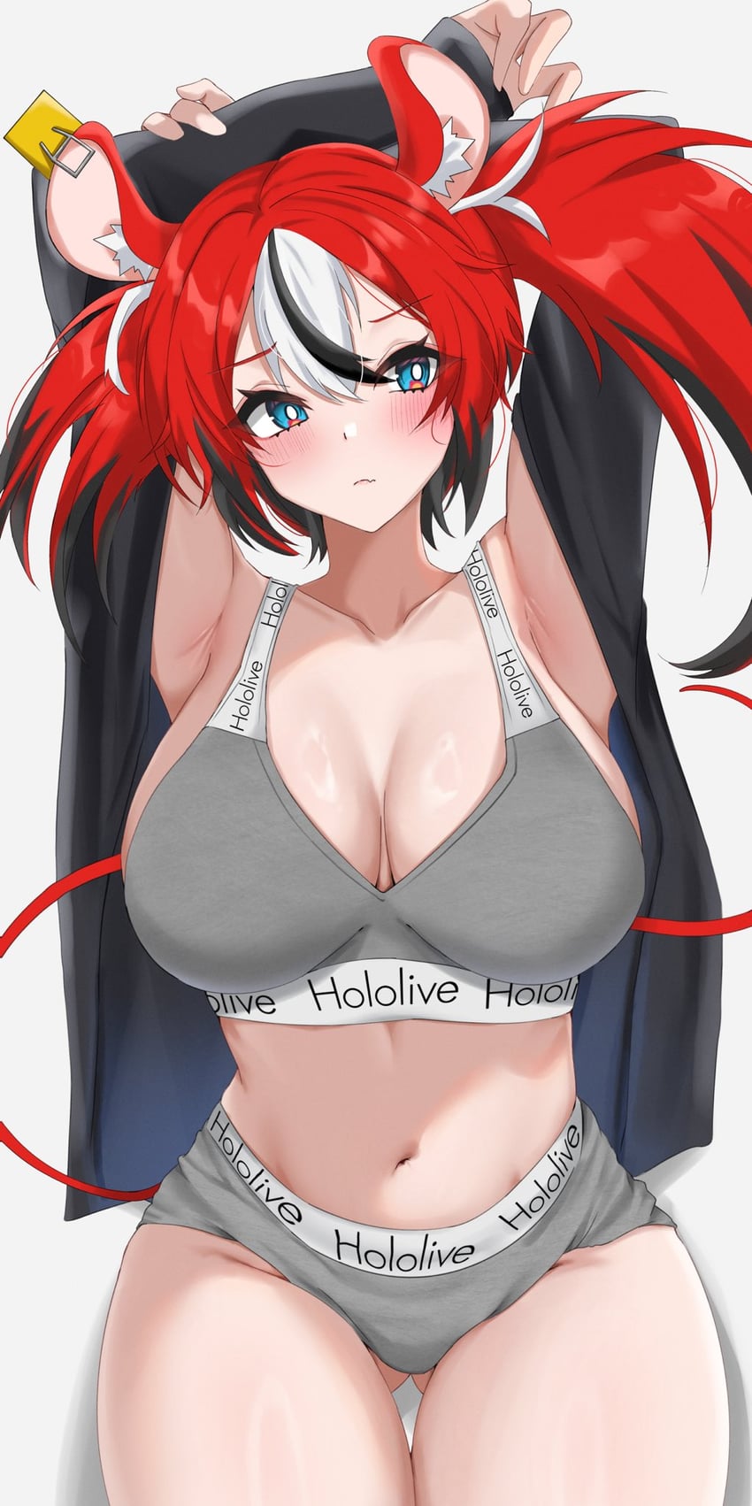 hakos baelz (hololive and 1 more) drawn by yobi_(ybpac18)