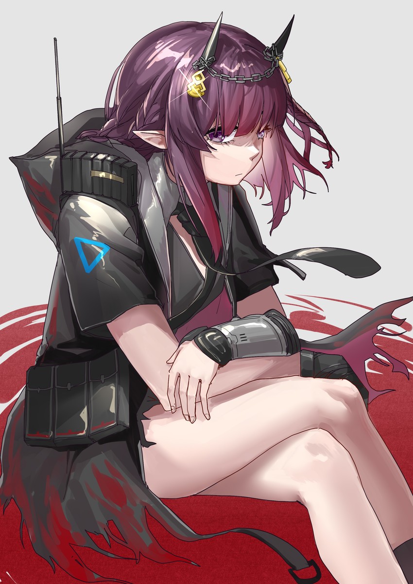 lava and lava the purgatory (arknights) drawn by sao7