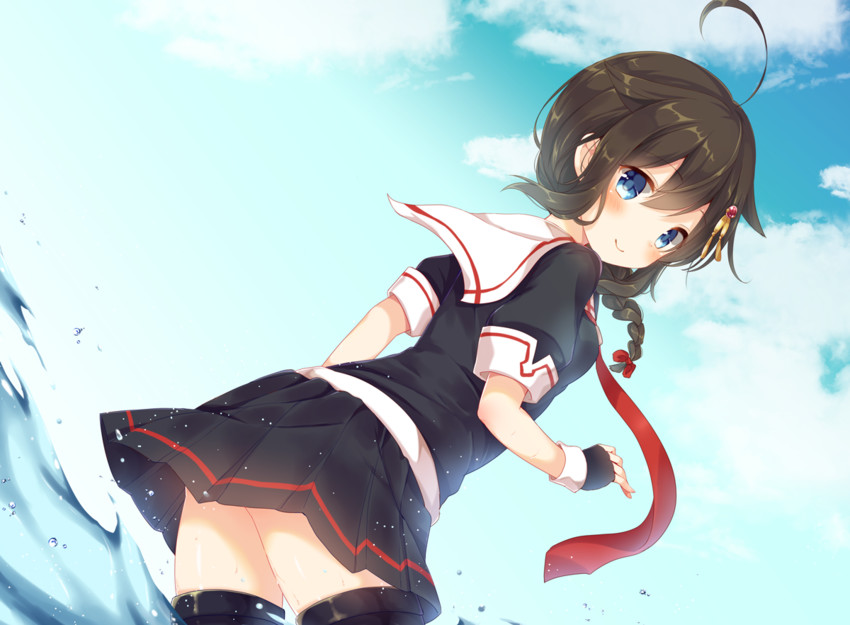shigure and shigure kai ni (kantai collection) drawn by gomano_rio