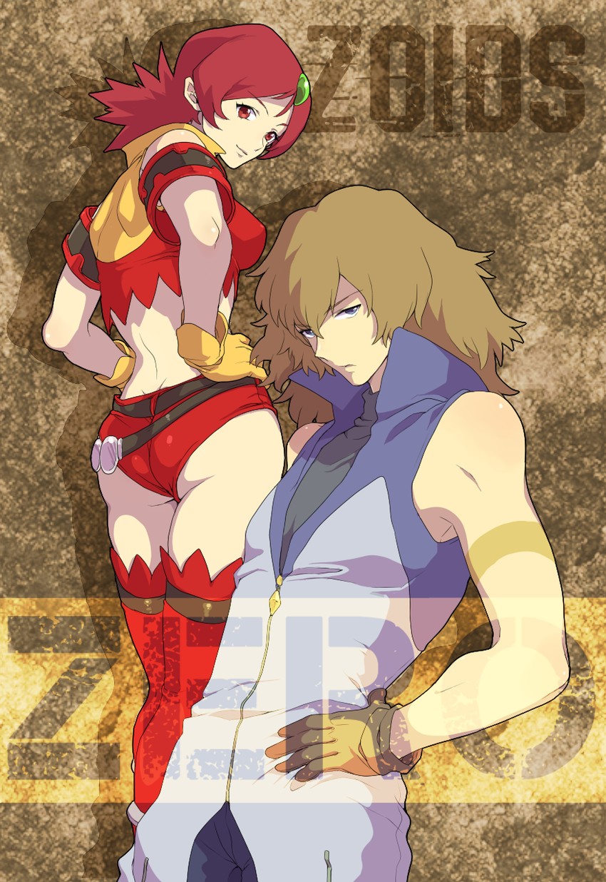 naomi fluegel and ballad hunter (zoids and 1 more) drawn by kudou_akira