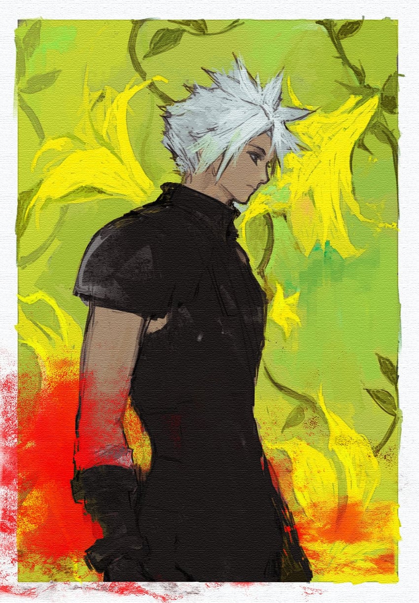 cloud strife (final fantasy and 3 more) drawn by cloud_virtu