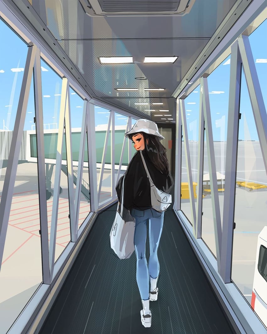 real life drawn by sam_yang