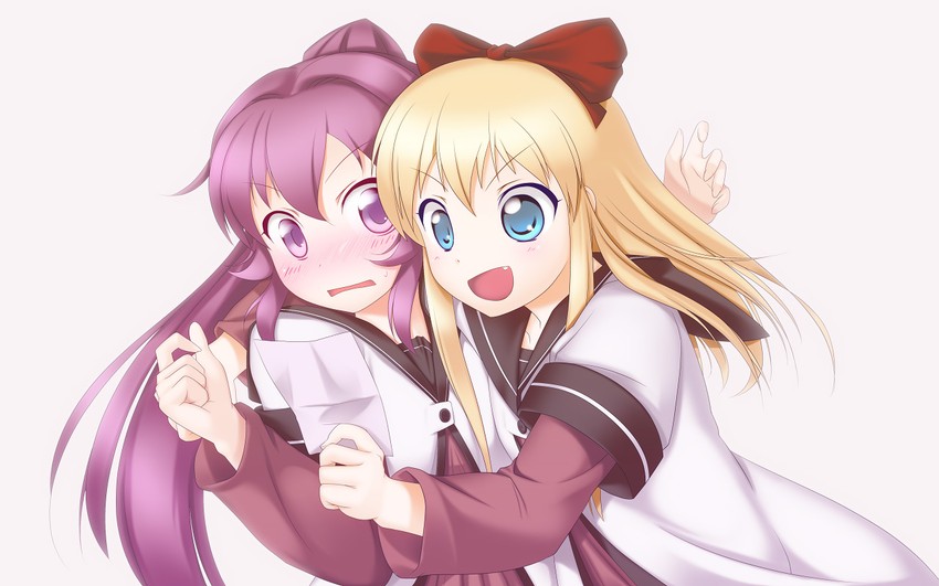 toshinou kyouko and sugiura ayano (yuruyuri) drawn by suematsu_jerry