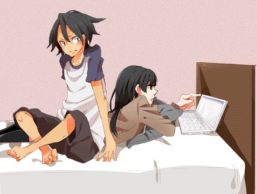 gokou ruri and kousaka kyousuke (ore no imouto ga konna ni kawaii wake ga nai) drawn by akira_(minesato)