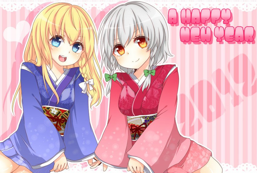 kirisame marisa and izayoi sakuya (touhou) drawn by yuria_(kittyluv)