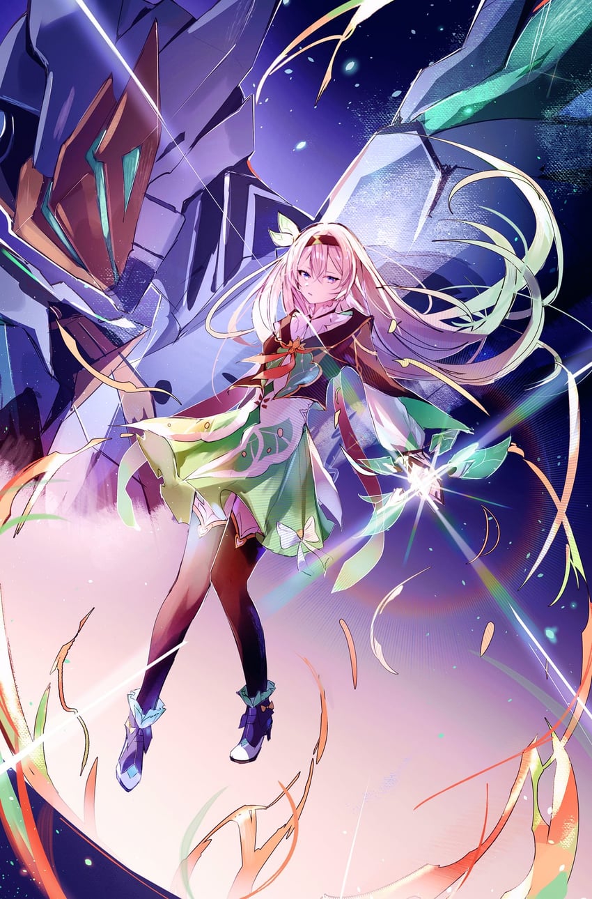 firefly and sam (honkai and 1 more) drawn by cc.orange