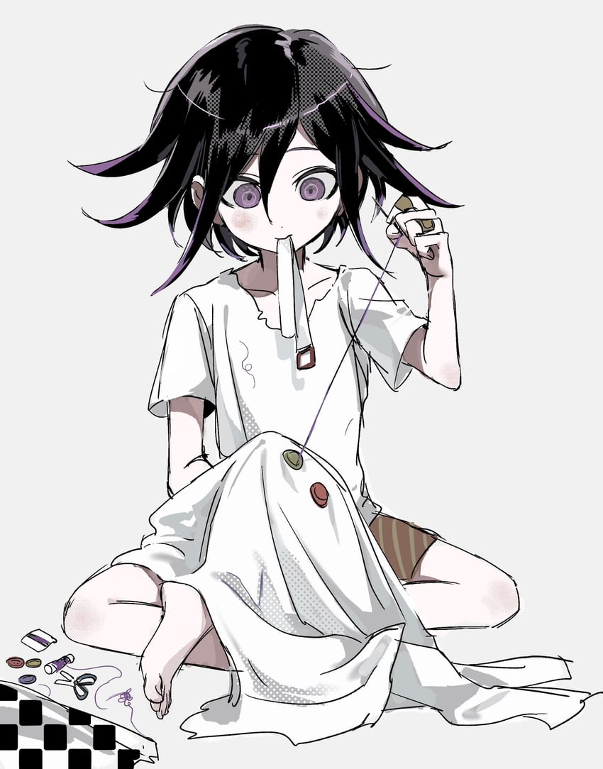 oma kokichi (danganronpa and 1 more) drawn by usagi_mi_nagi