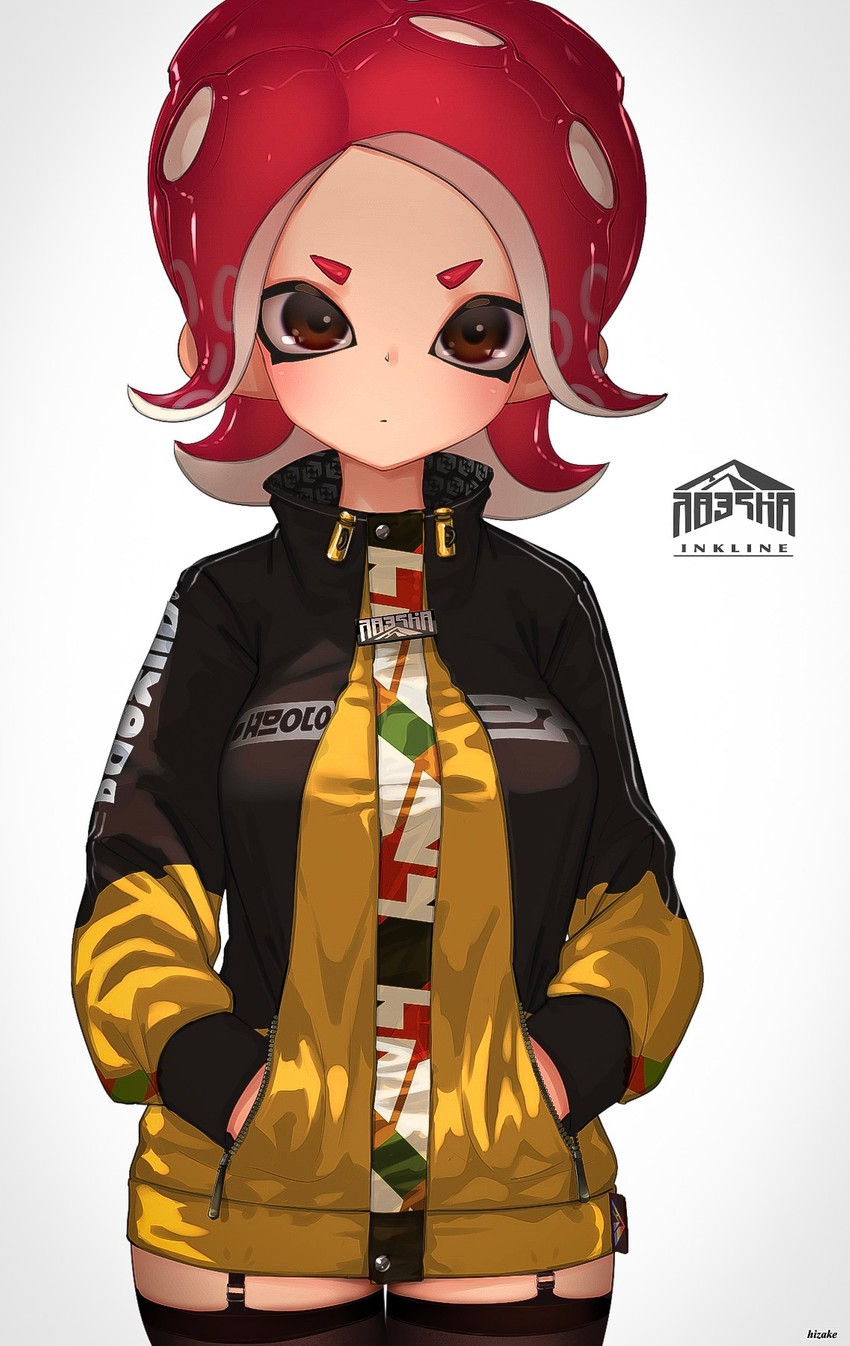 octoling player character and octoling girl (splatoon and 2 more) drawn by kashu_(hizake)